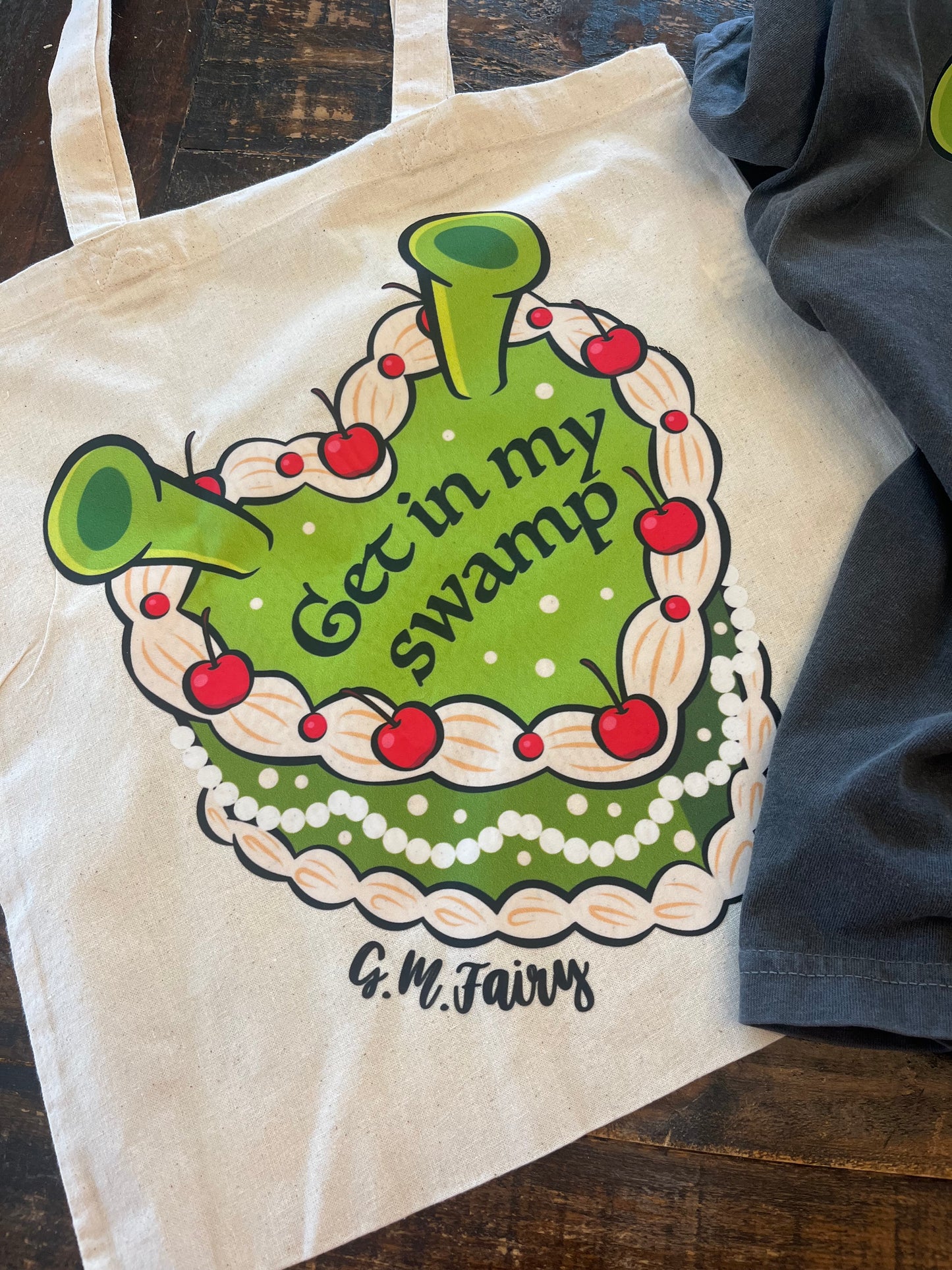 Get In My Swamp Reusable Tote Bag