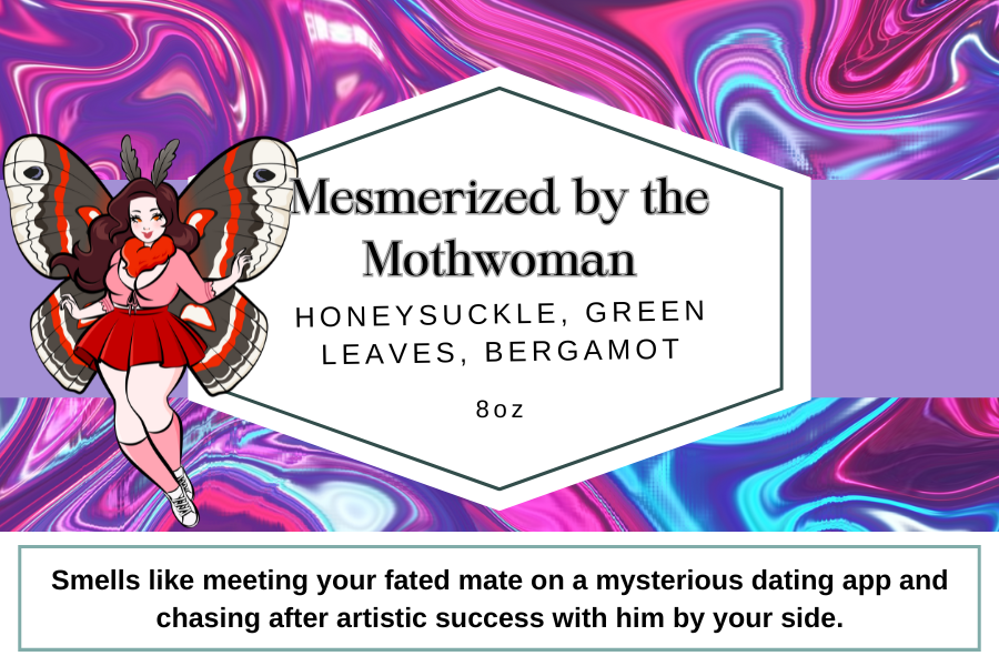 Mesmerized by the Mothwoman 8oz Candle
