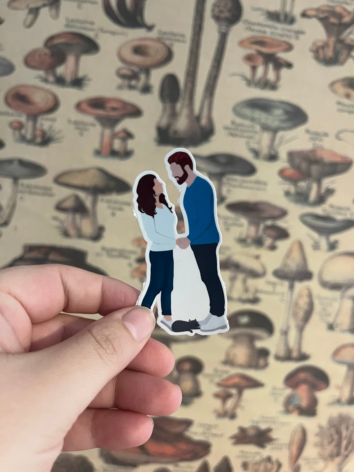 Bucket Lists and Midnight Kisses Character Art Sticker