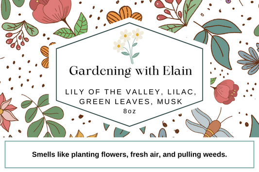 Gardening with Elain 8oz Candle