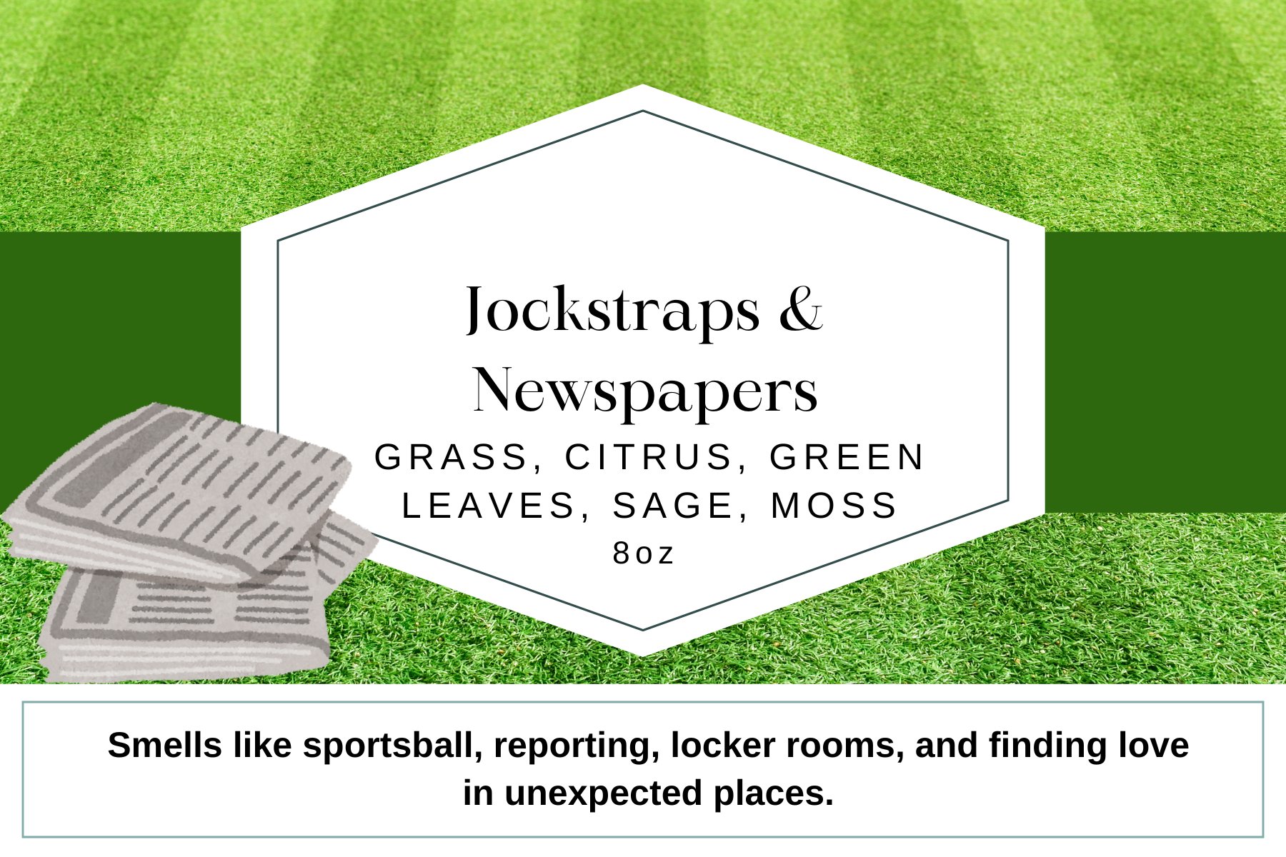 Jockstraps & Newspapers 8oz Candle