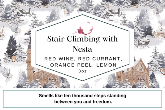 Stair Climbing with Nesta 8oz Candle