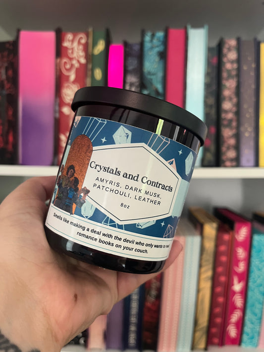 Crystals and Contracts 8oz Candle