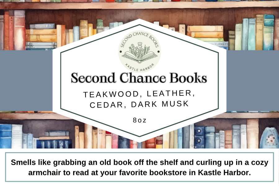 Second Chance Books 8oz Candle