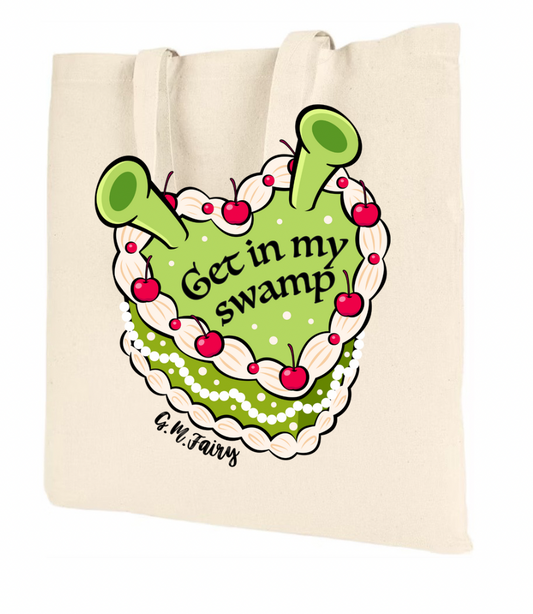 Get In My Swamp Reusable Tote Bag