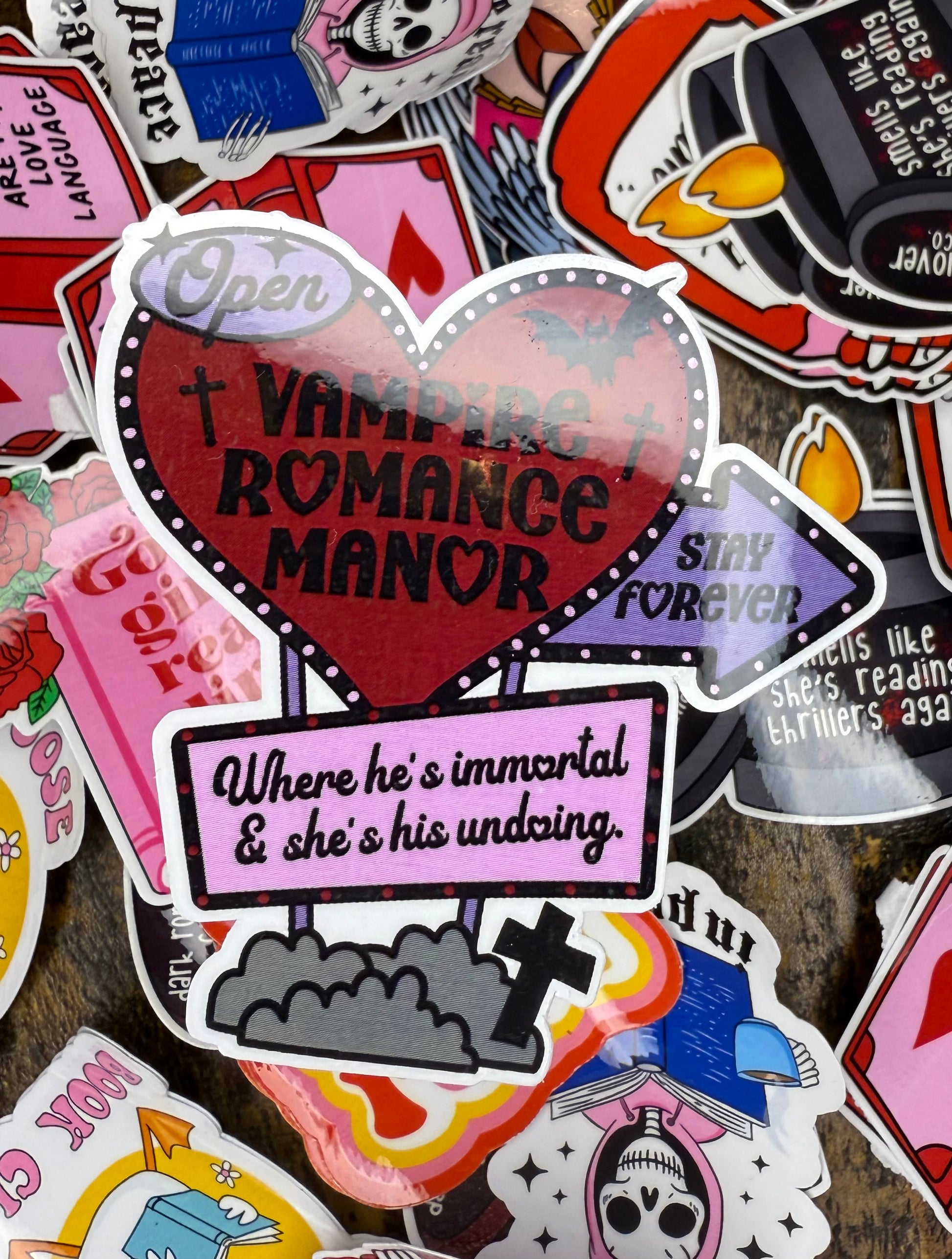 Vampire Romance Manor Sticker