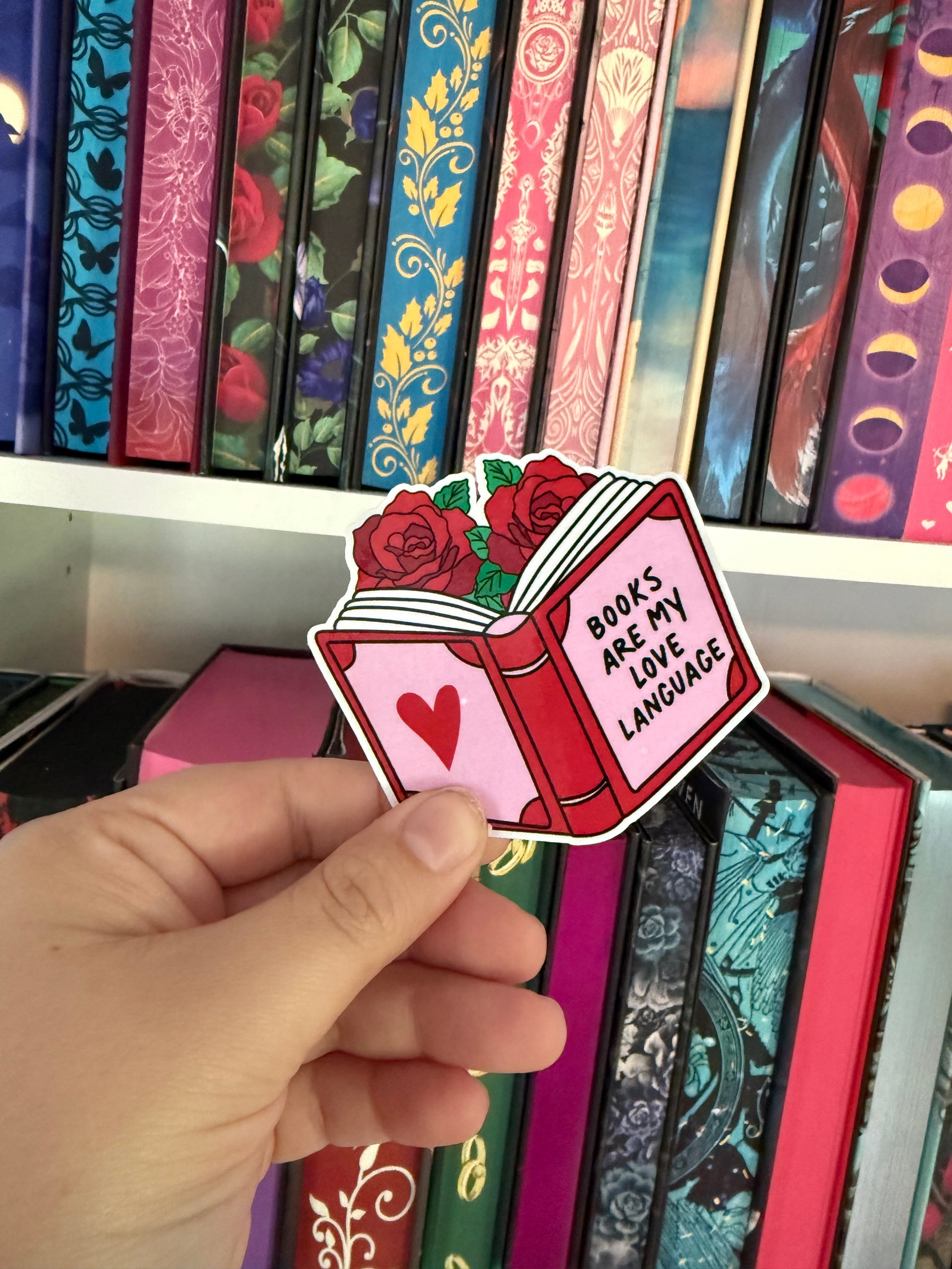 Books are my love language sticker