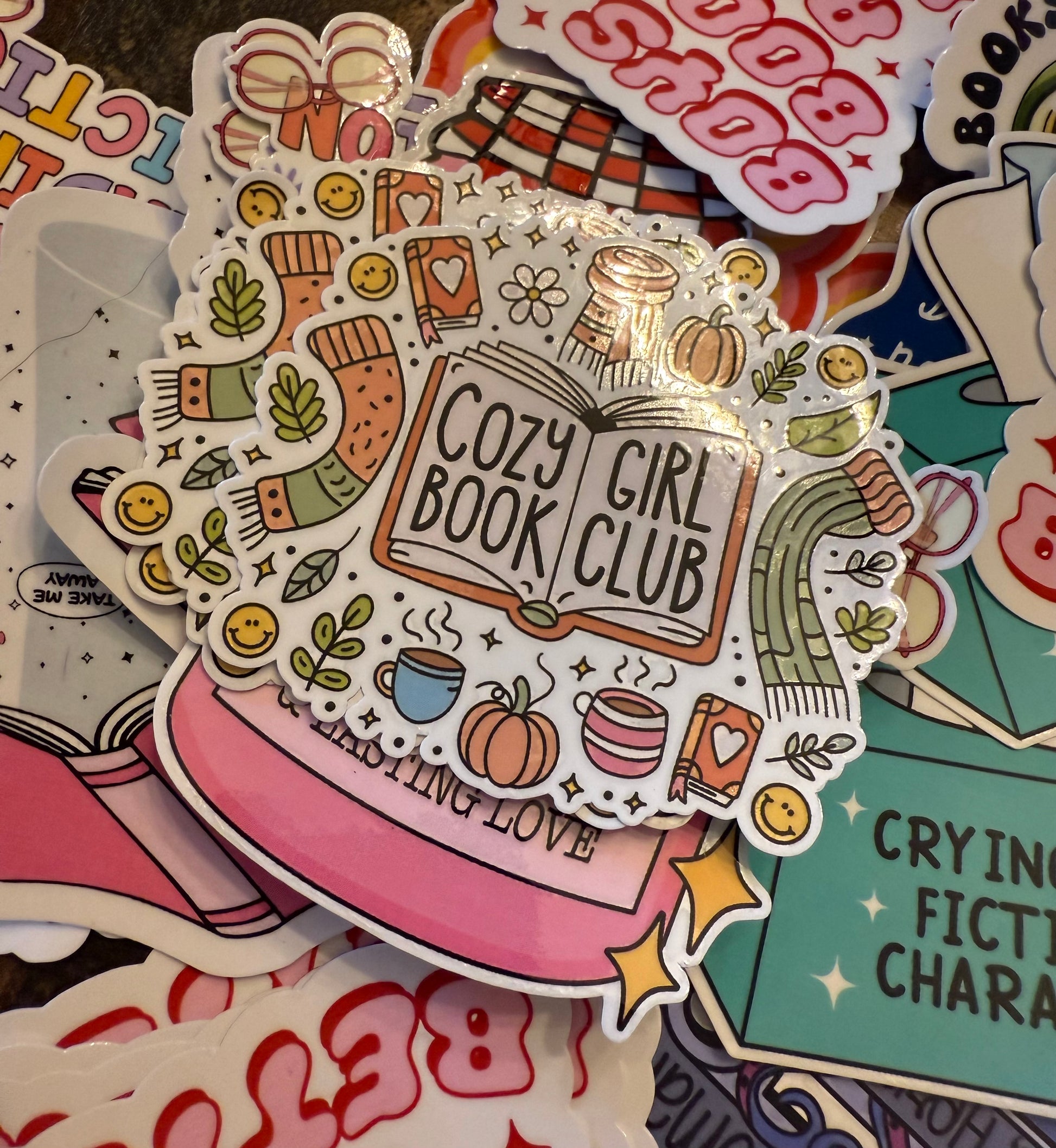 Cozy Girl Book Club Sticker