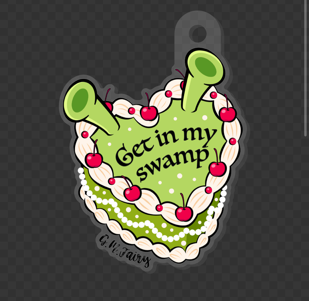 Get In My Swamp Acrylic Keychain