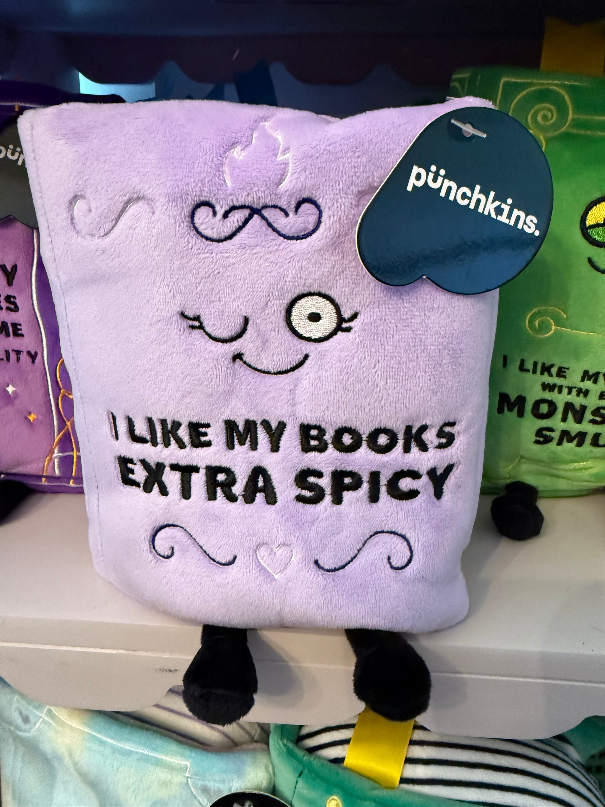 I Like My Books Extra Spicy PUNCHKINS Book Plush
