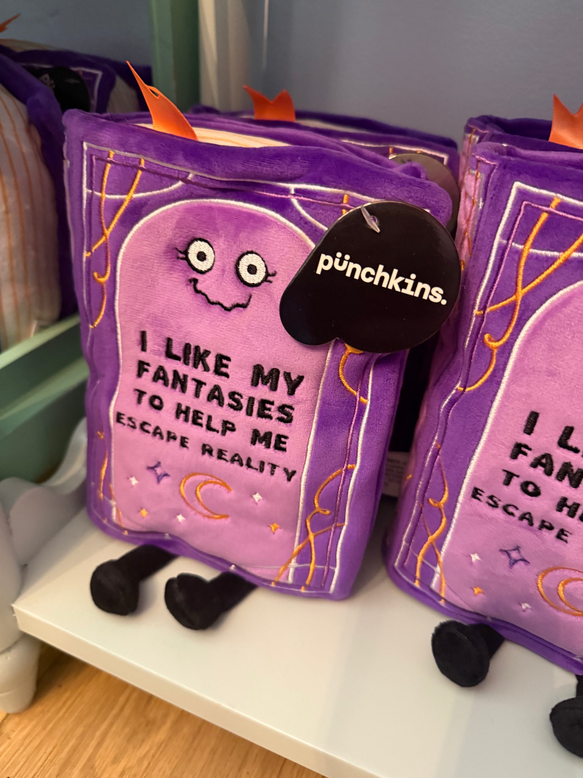 I Like My Fantasies to Help Me Escape Reality PUNCHKINS Book Plush