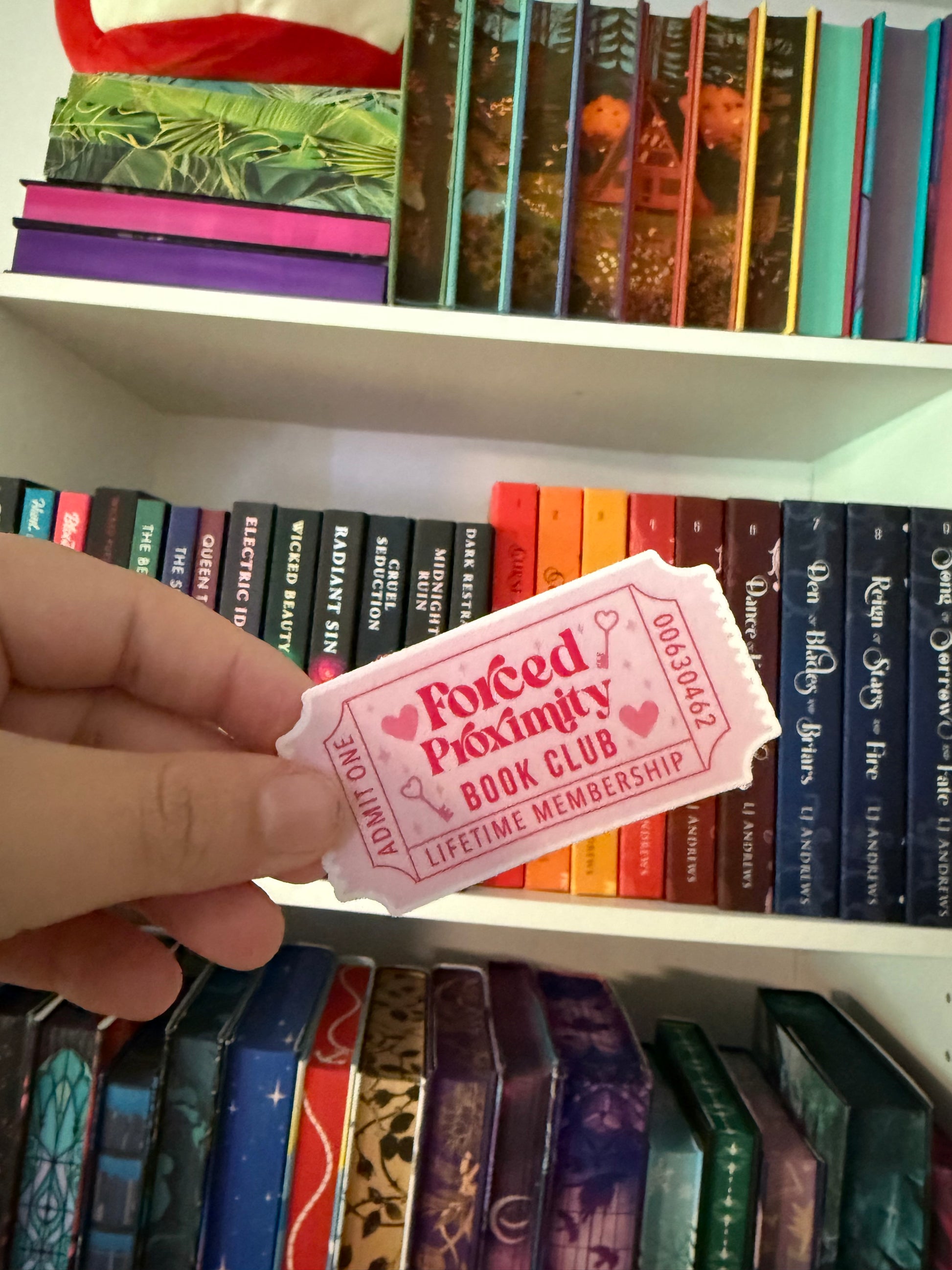 Forced Proximity Book Club Sticker
