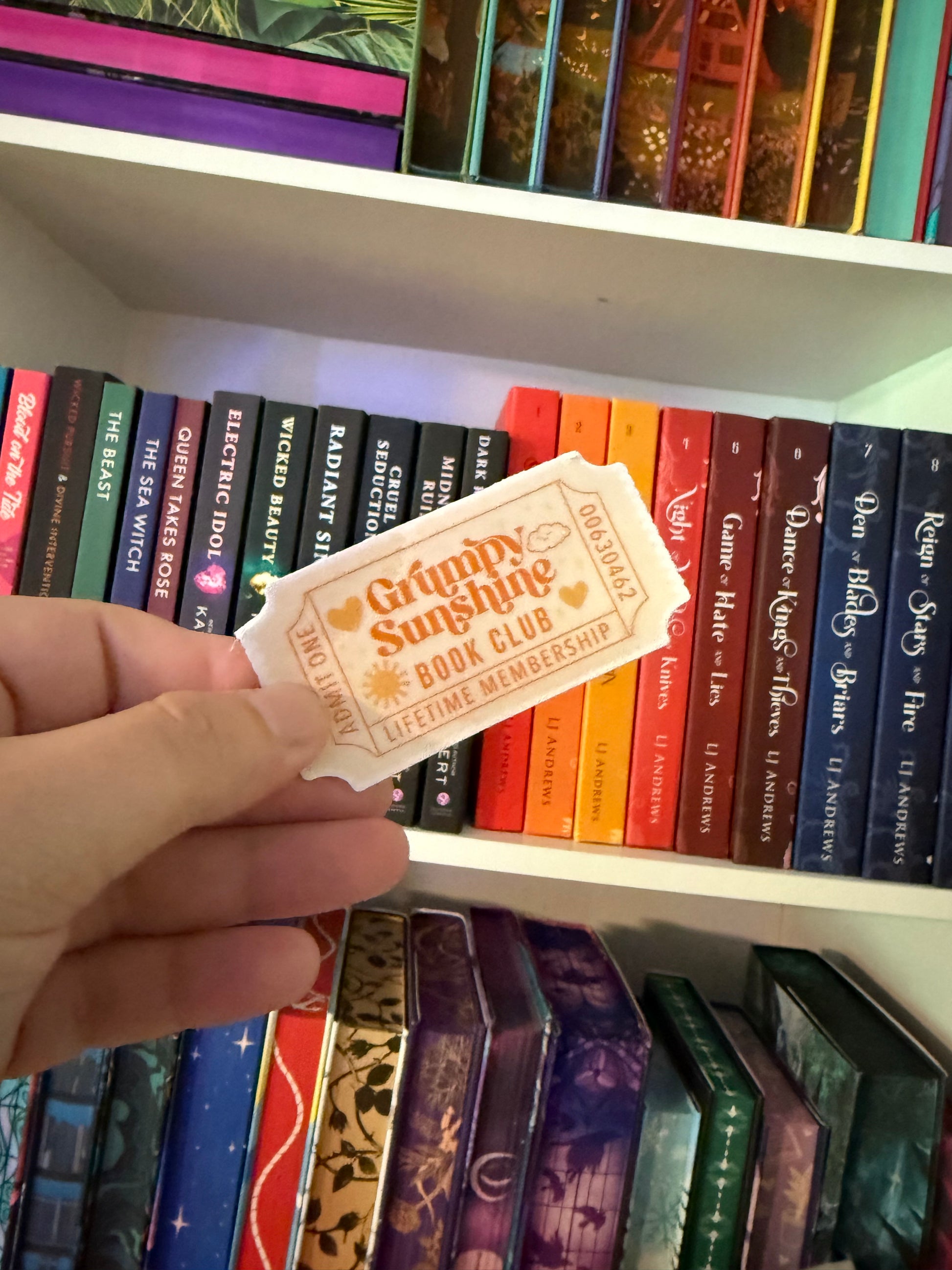 Grumpy Sunshine Book Club Sticker