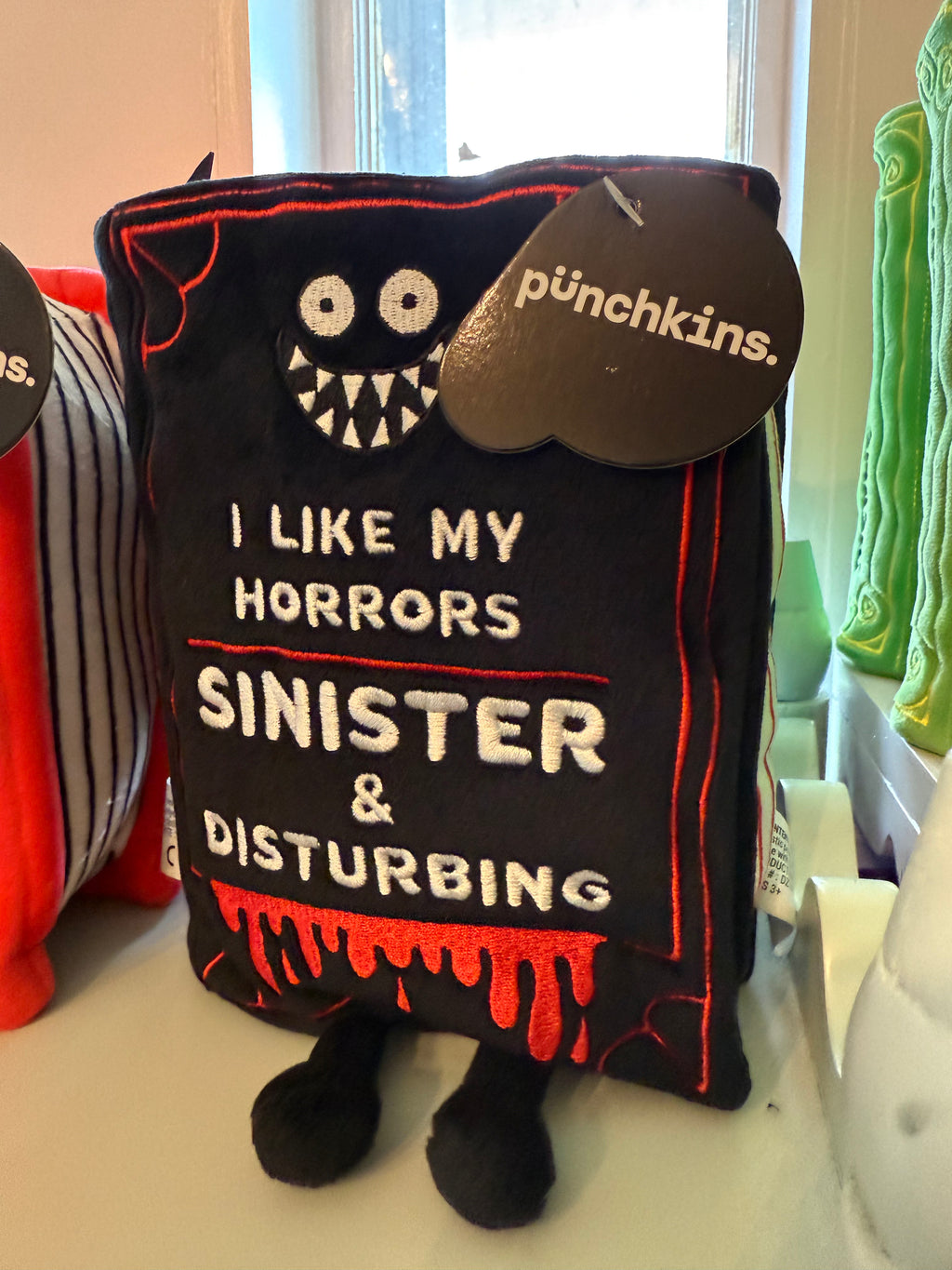 I Like My Horrors Sinister and Disturbing PUNCHKINS Book Plush