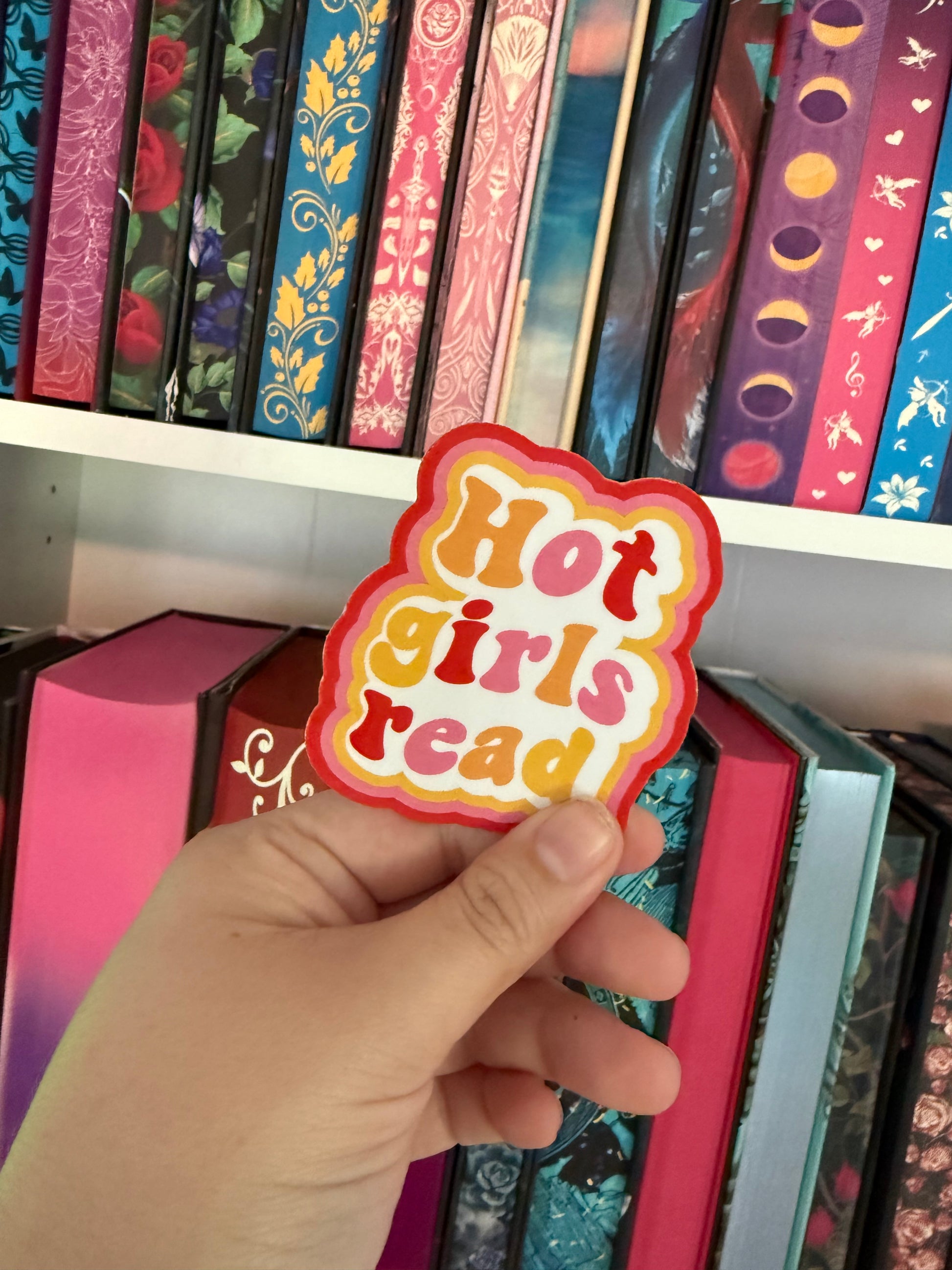 Hot Girls Read Sticker