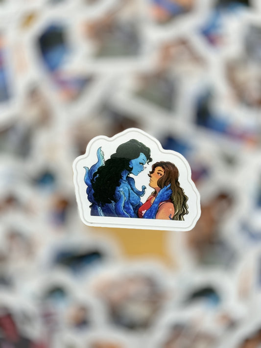 Sink Into Her Character Art Sticker