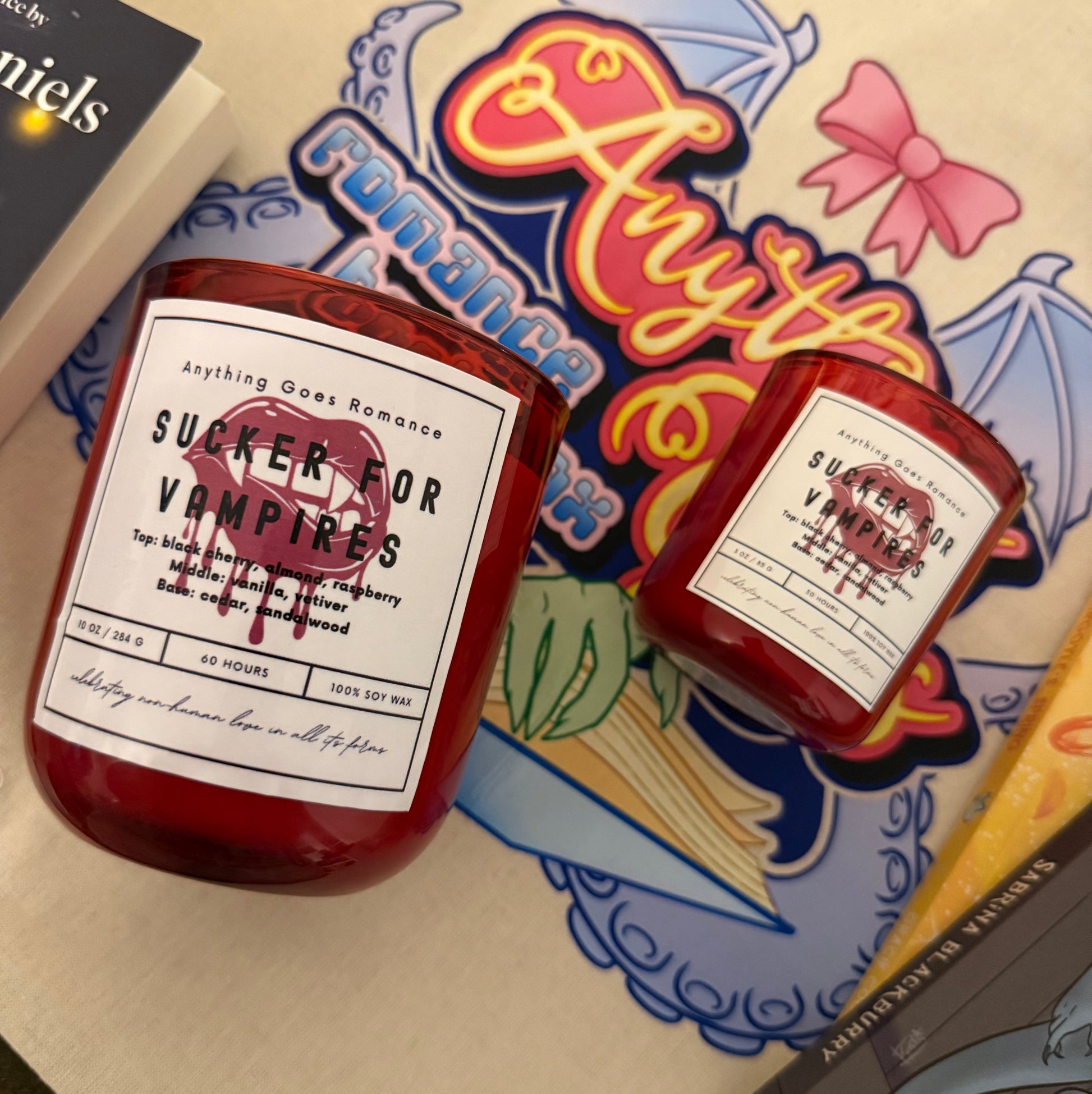 Sucker for Vampires Soy Wax Candle: An Anything Goes Romance Exclusive