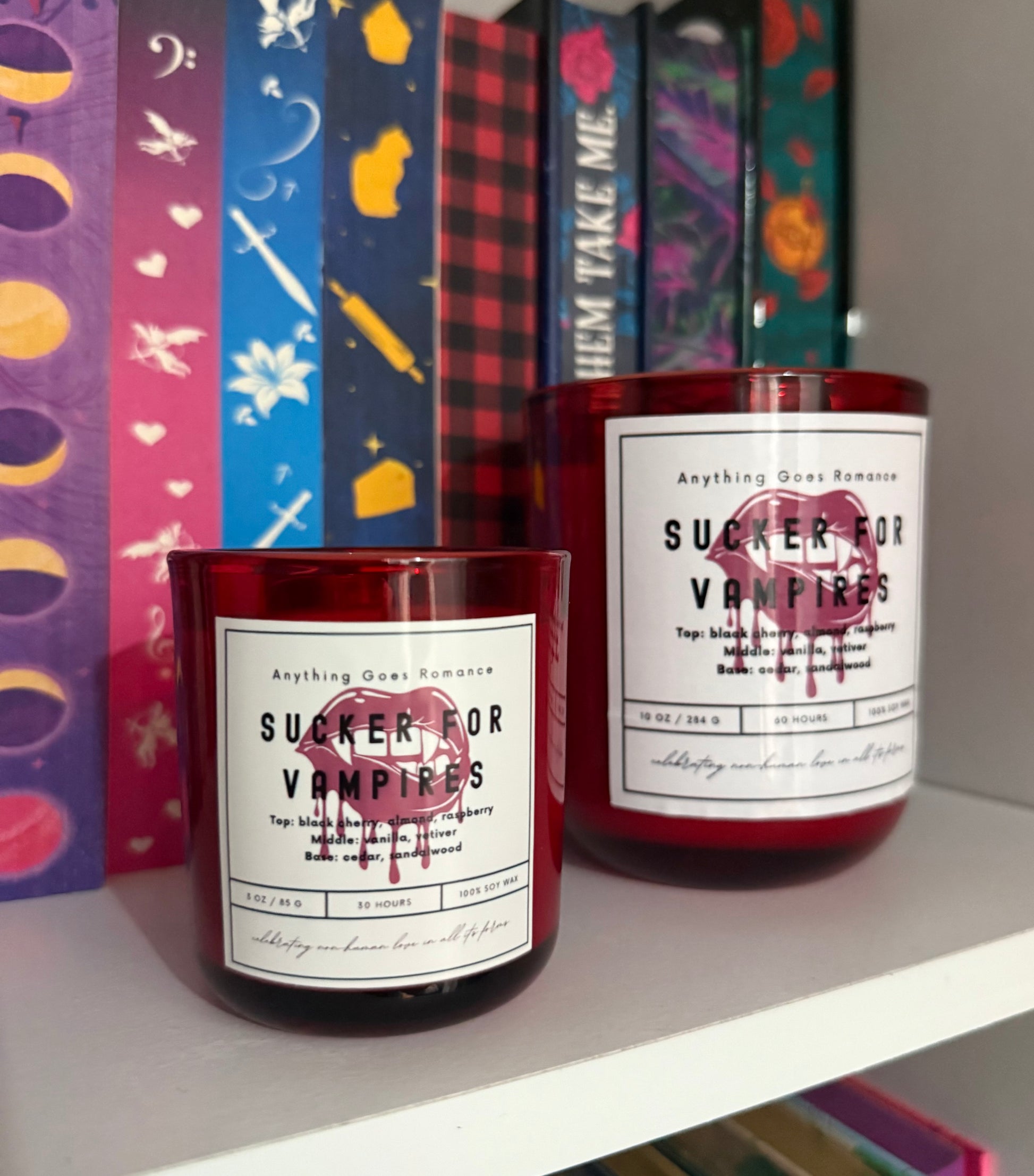 Sucker for Vampires Soy Wax Candle: An Anything Goes Romance Exclusive