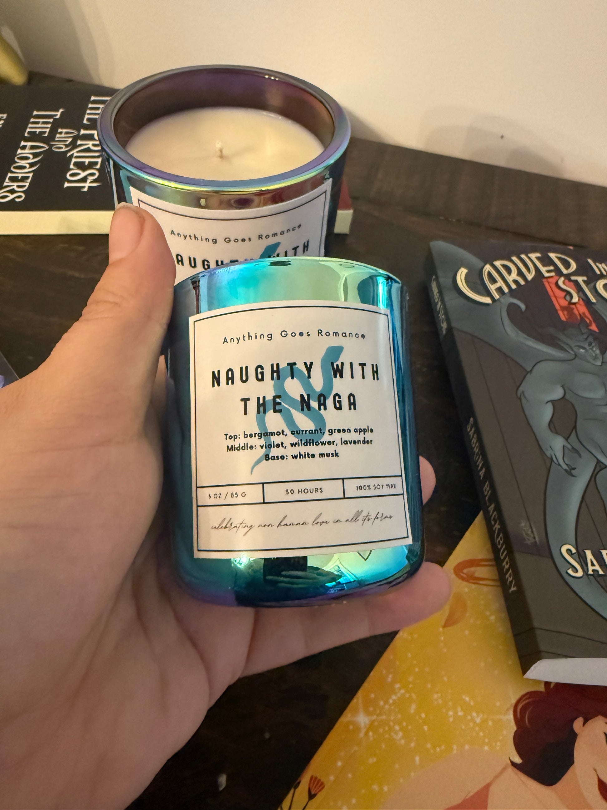 Naughty with the Naga Soy Wax Candle: An Anything Goes Romance Exclusive