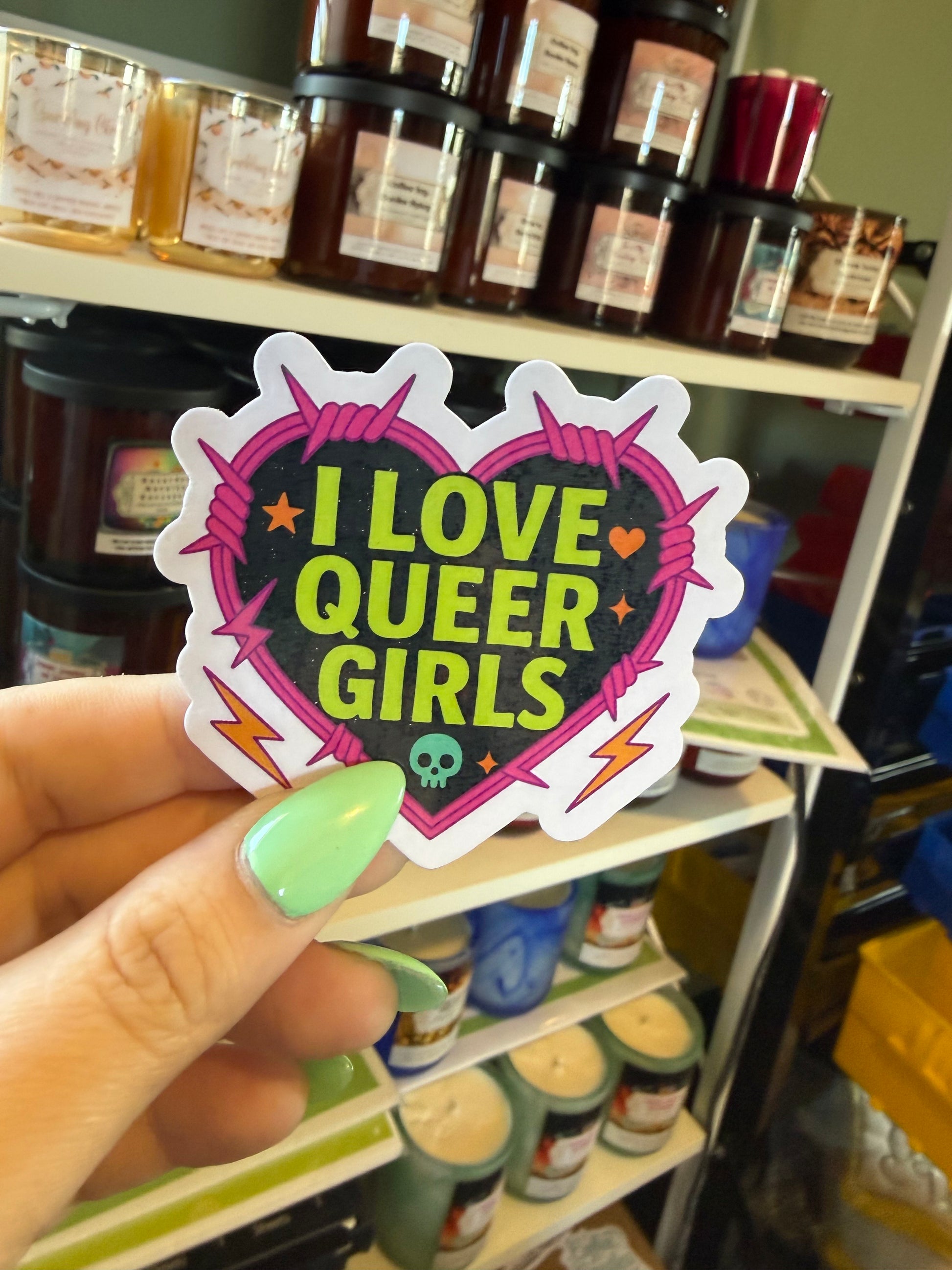 I Love Queer Girls Sticker