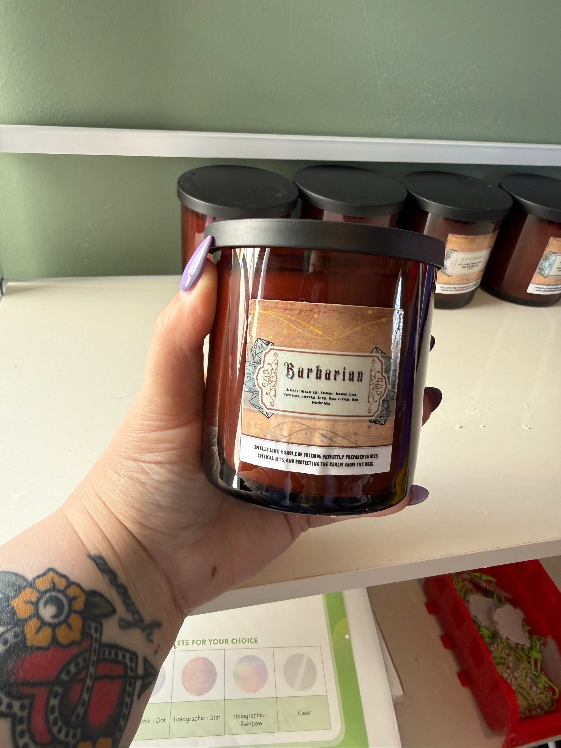 TTRPG 8oz Class Candles