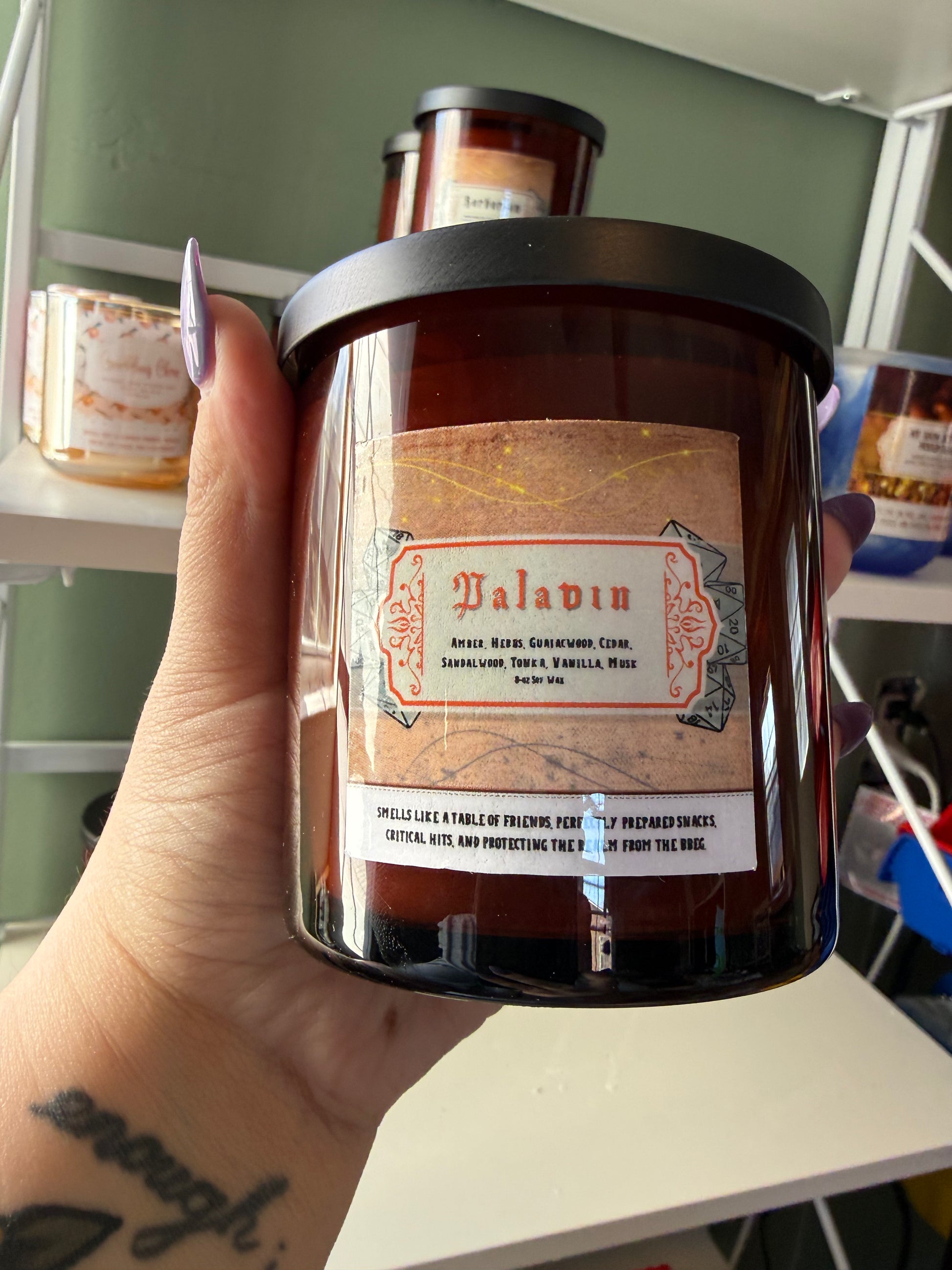 TTRPG 8oz Class Candles