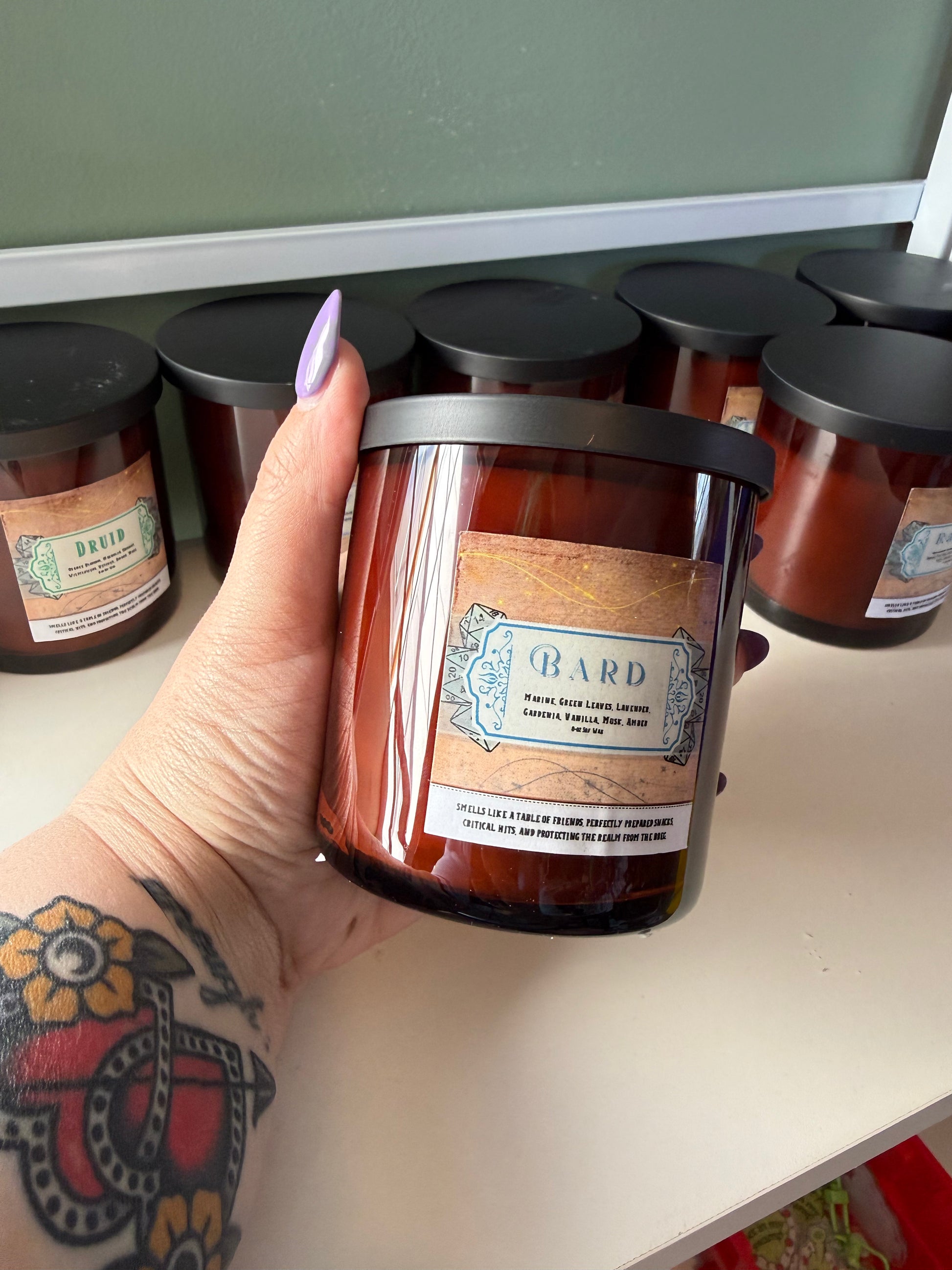 TTRPG 8oz Class Candles