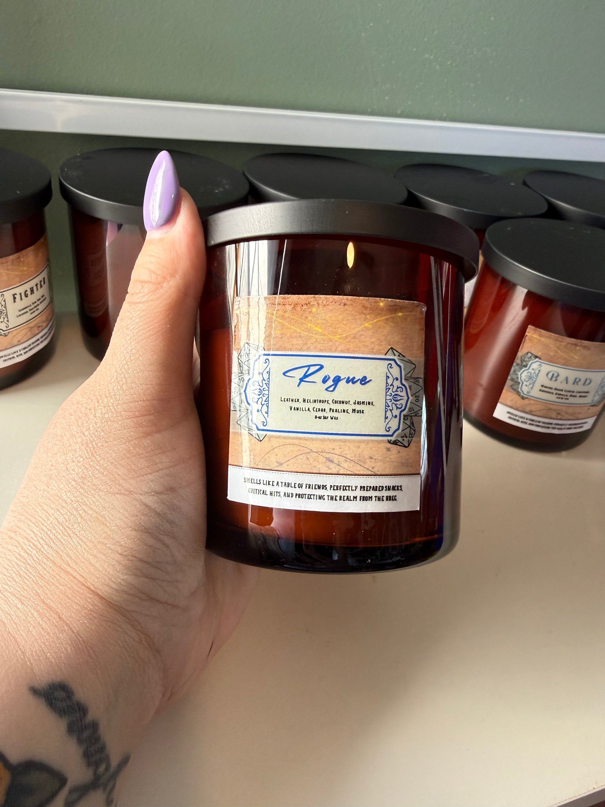 TTRPG 8oz Class Candles