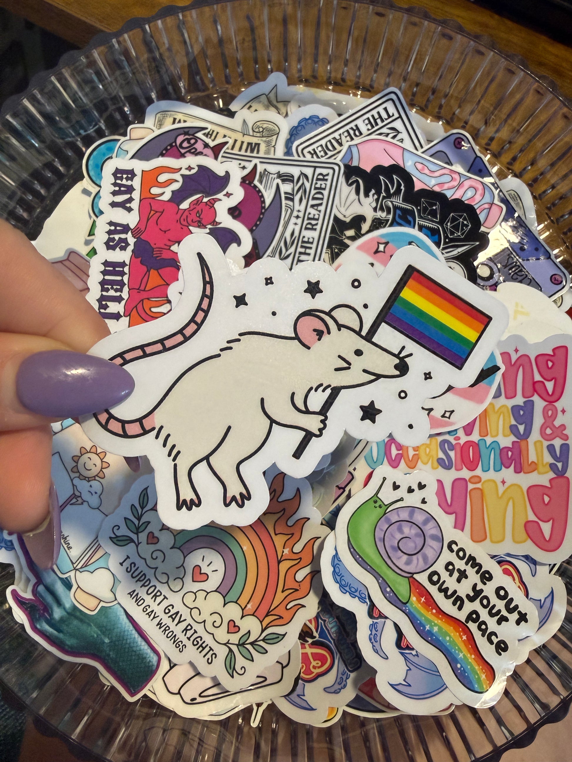 Queer Pride Rat Sticker