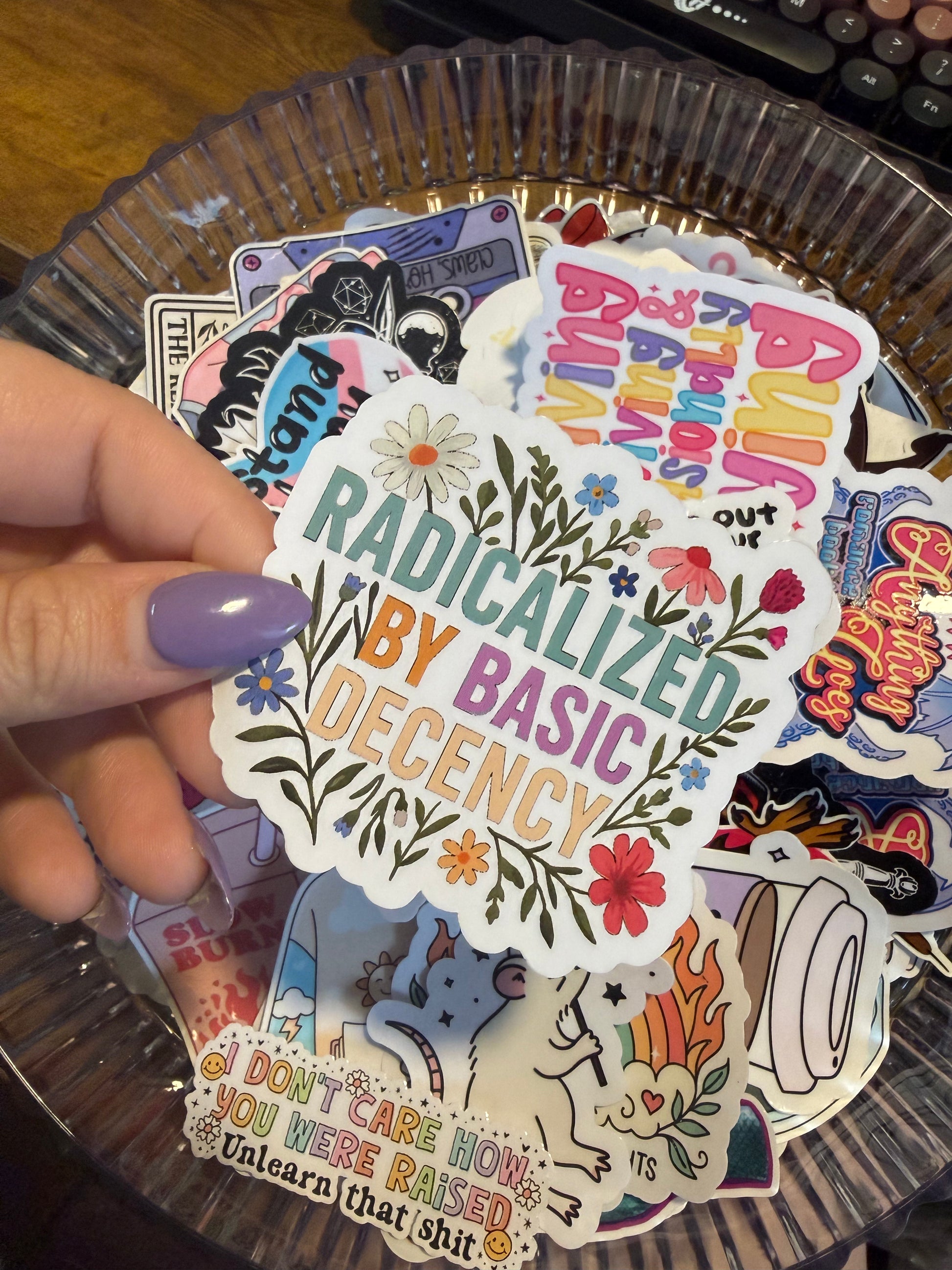 Radicalized by Basic Decency Sticker