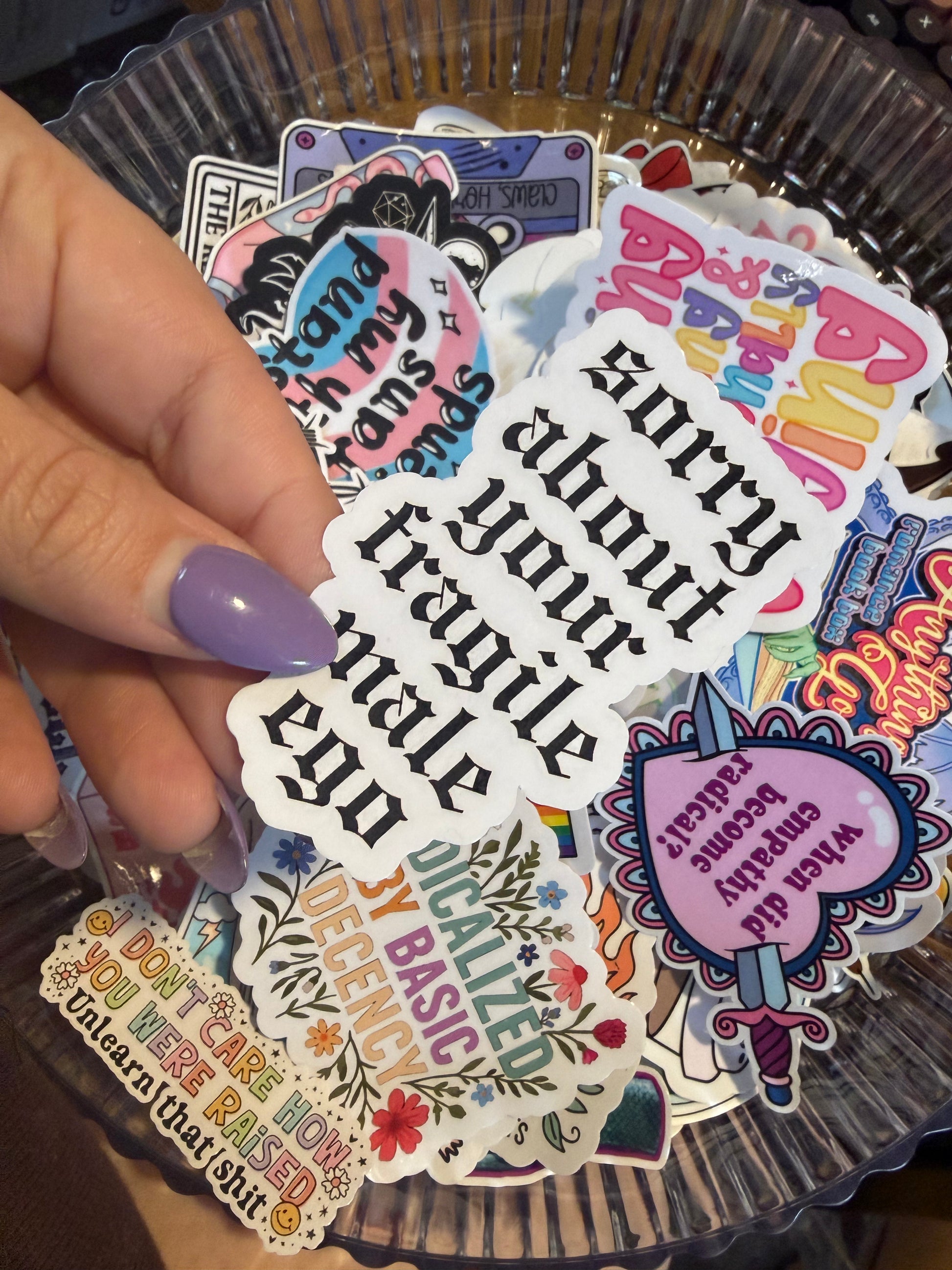 Fragile Male Ego Sticker