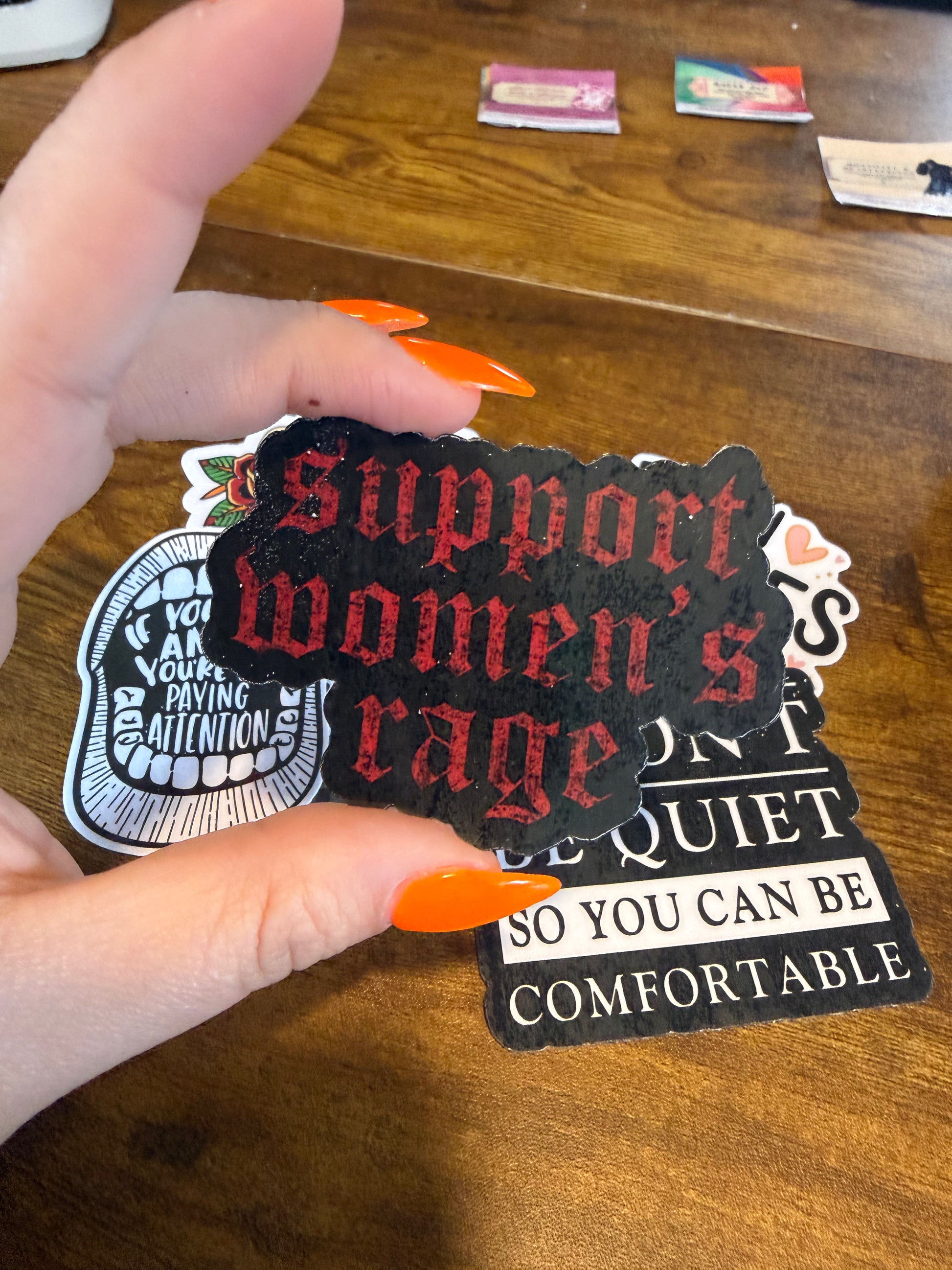 Support Women's Rage Sticker