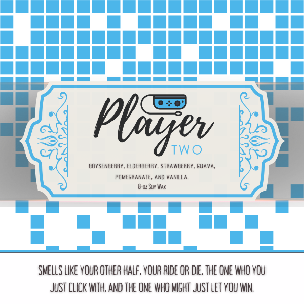 Player 1 & Player 2 8oz Candle Set