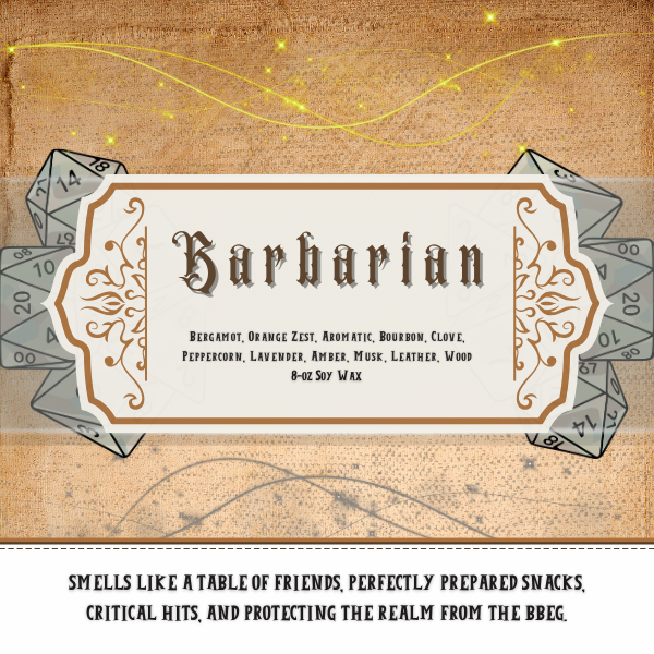 TTRPG 8oz Class Candles