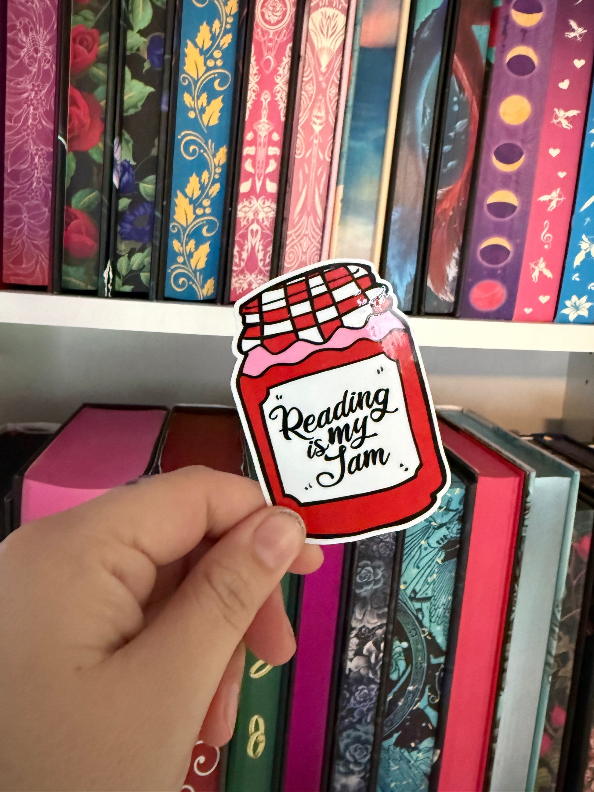 reading is my jam sticker