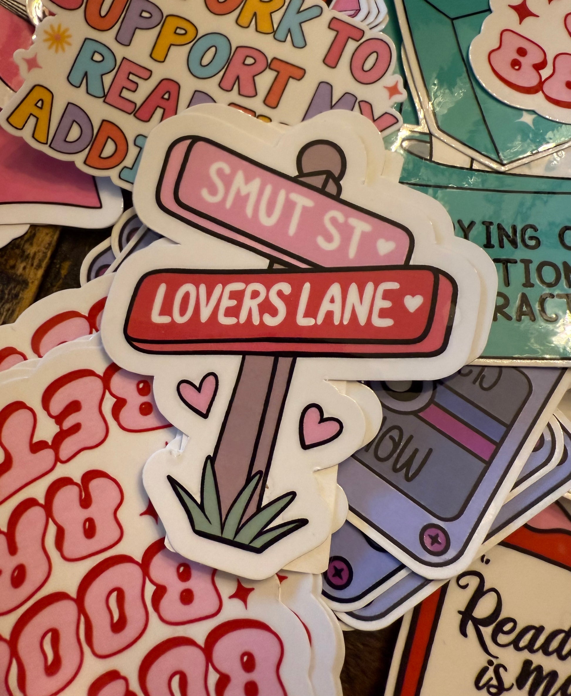Smut Street Lovers Lane Sticker