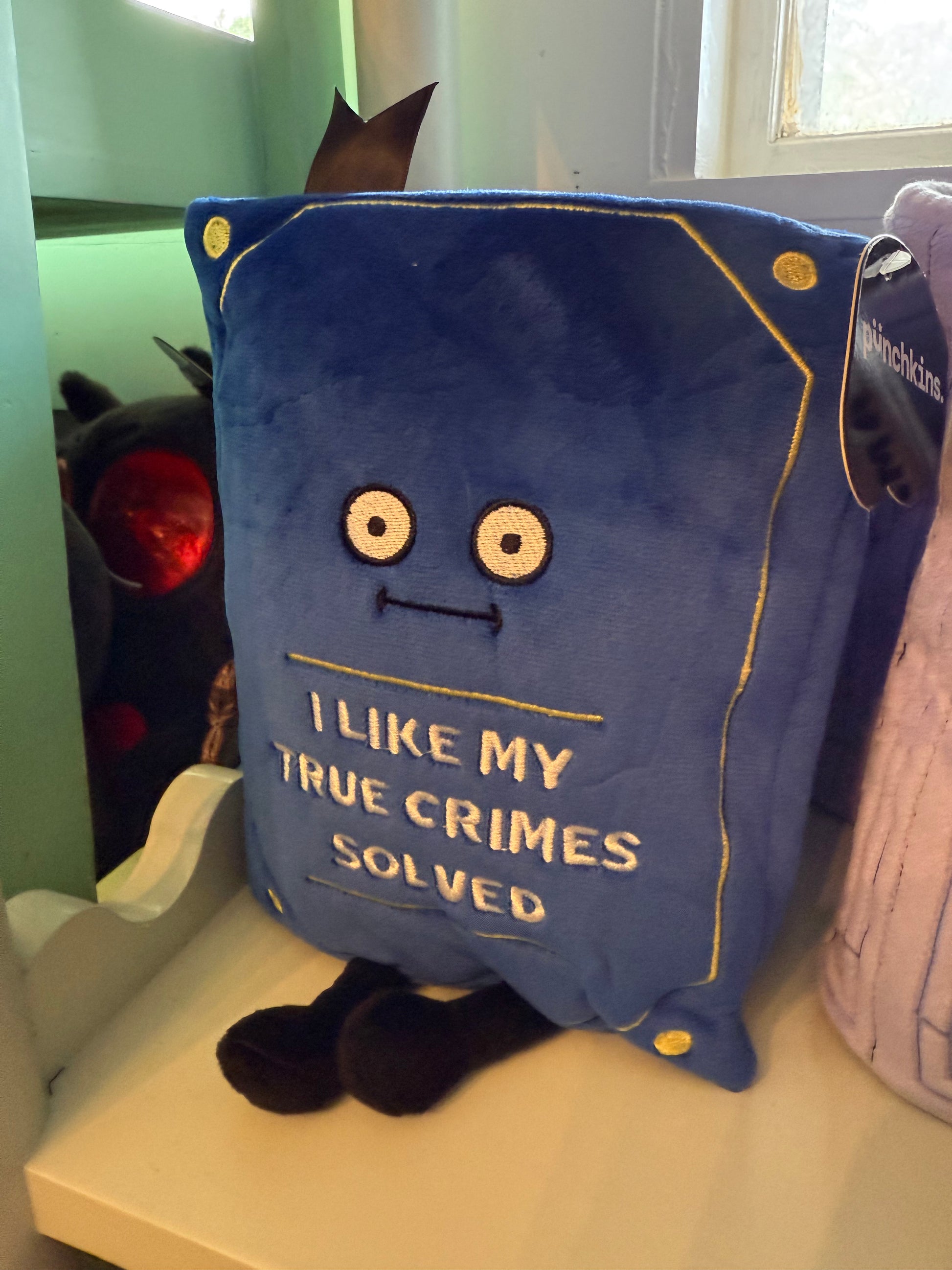 I Like My True Crimes Solved PUNCHKINS Book Plush