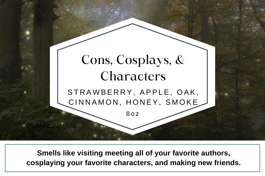 Cons, Cosplays, & Characters 8oz Candle